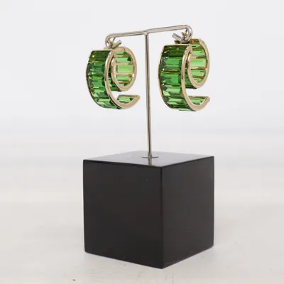 Earrings (Gold, Green) from Swarovski Unknown metal