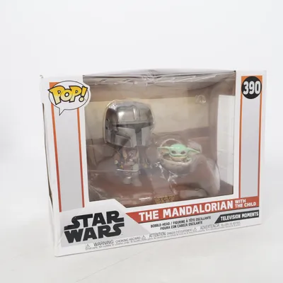 Toy figurine (The Mandalorian With The Child) from Funko Pop!
