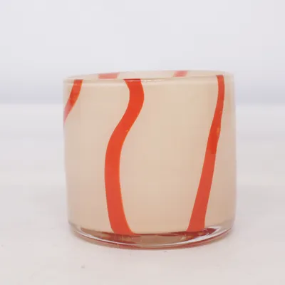 Waxinelichthouder (Beige, Rood)