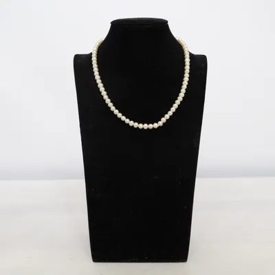 Halsband (Vit, Guldfärgad) Guld