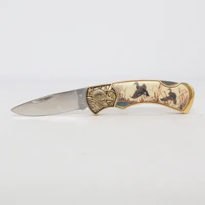 Fällkniv (Guldfärgad, Flerfärgad) från Franklin Mint