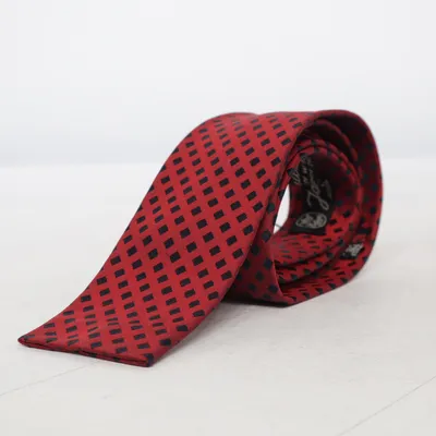 Tie (Red, Black) from Edsor Kronen Silk