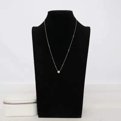 Halsband (Guldfärgad, Transparent, Grön) från Ani Silver