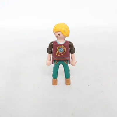 Speelgoedfiguur (Bruin, Groen, Geel) van Geobra