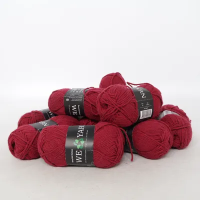 Garn (Röd) från Hobby Bomull