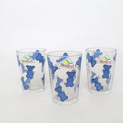 Drinking glass (Blue, Transparent) from Montana