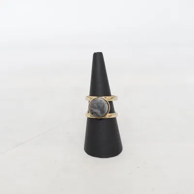 Ring (Gold, Gray) Unknown metal