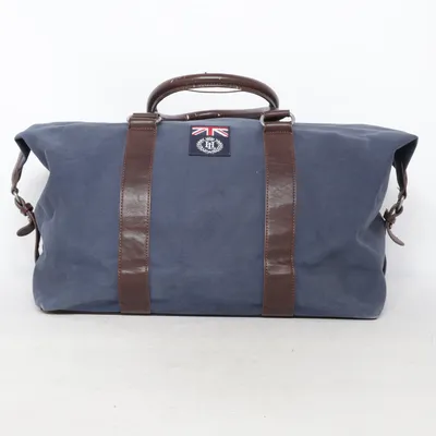 Weekend bag (Blue, Brown) from Henri Lloyd Cotton, Polyurethane