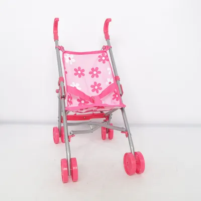 Poussette pour poupée (Rose, Blanc, Gris) de Bayer
