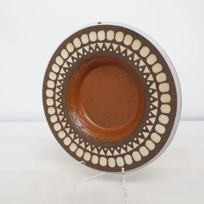 Serveringsskål (Brun, Flerfärgad)