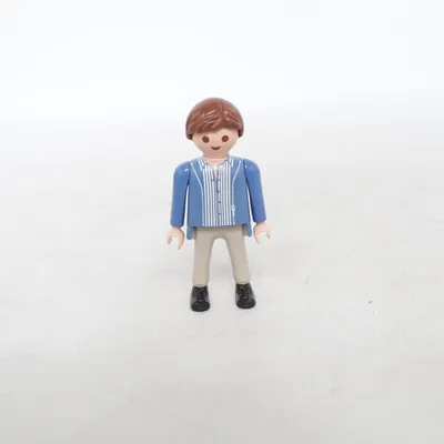 Speelgoedfiguur (Blauw, Wit, Grijs) van Geobra