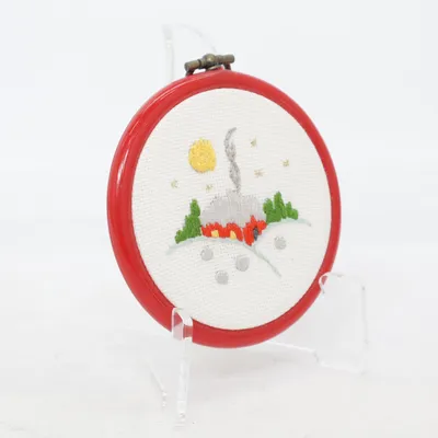 Embroidered wall hanging