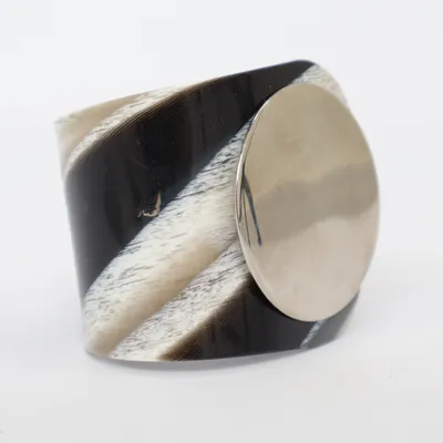Bangle (Zwart, Beige, Goud) Nikkel