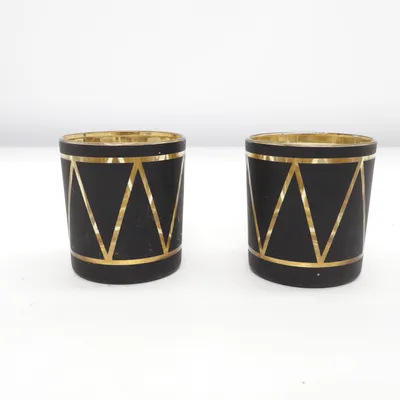 Candle holder (Black, Gold) from Design by Lagerhaus