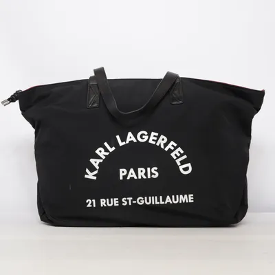 Schoudertas (Zwart) van Karl Lagerfeld Polyester, Leer