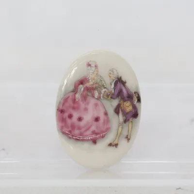 Broche (Wit, Meerkleurig) Onbekend materiaal