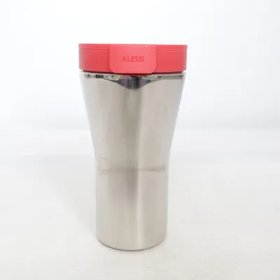 Termosmugg (Silverfärgad, Röd) från Alessi