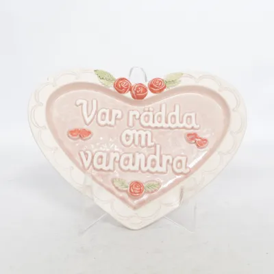 Väggplakett (Rosa, Vit, Röd) från JIE Keramik
