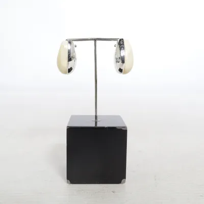 Øreringe (Sølv, Beige) fra Massimo Dutti Ukendt metal