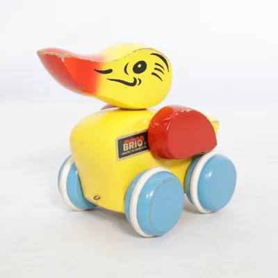Pull toy (Yellow, Red, Blue) from Brio