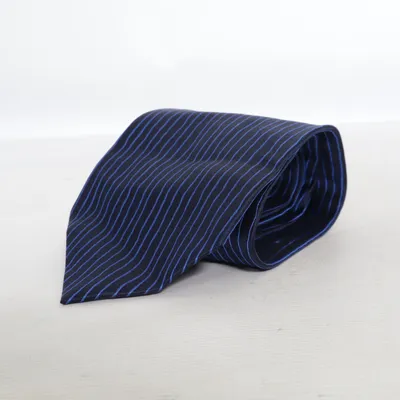 Krawatte (Blau, Schwarz) von Gordon Crane Seide