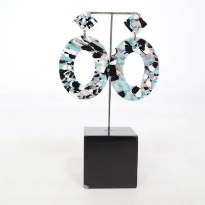 Örhängen (Blå, Flerfärgad) Plast