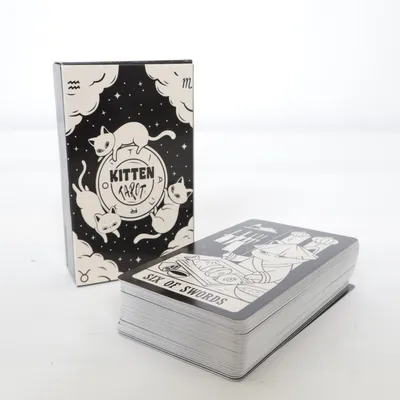 Tarot kort (Svart, Vit)