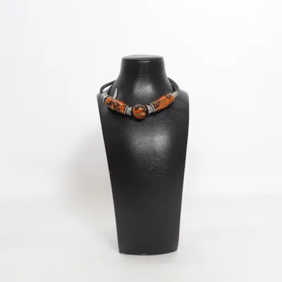Choker (Black, Orange, Multicolored) Unknown metal