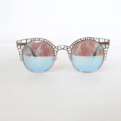 Sunglasses (Silver, Blue) from Quay