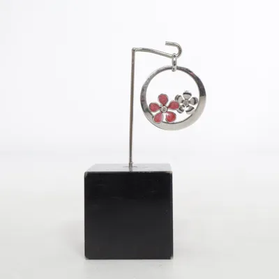 Pendant (Silver, Pink) Unknown metal