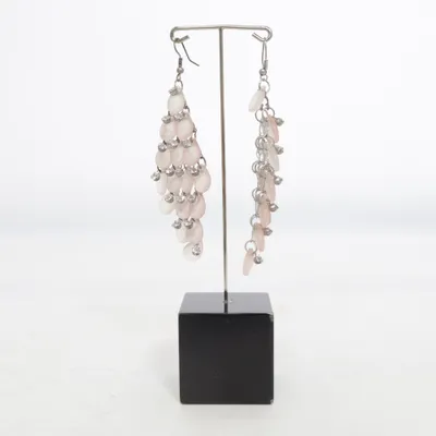Boucles d'oreilles (Rose) Métal inconnu