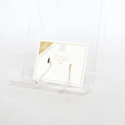 Boucles d'oreilles (Beige, Or) de Tosh Métal inconnu