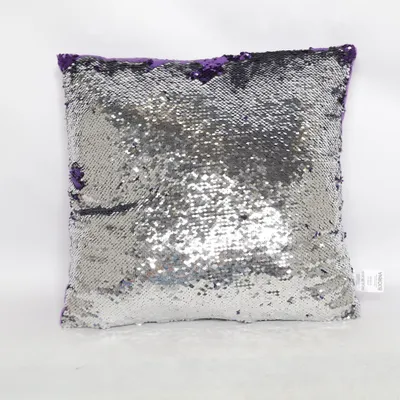 Prydnadskudde (Lila, Silverfärgad) från Björna Polyester