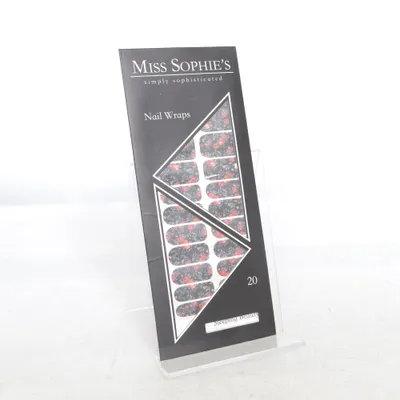 Nageldecoratie (Zwart, Rood, Grijs) van Miss Sophie's
