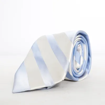 Stropdas (Blauw, Wit) van Express Design Studio Zijde