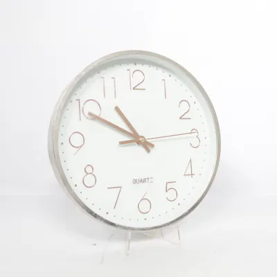 Horloge murale (Blanc, Argent) de Quartz  