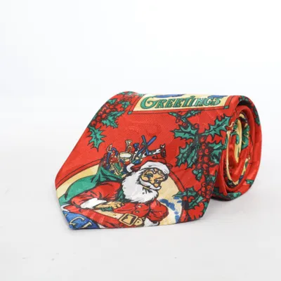 Tie (Red, Multicolored) from Gold City Silk
