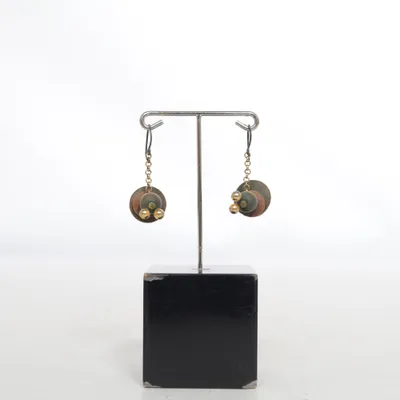 Earrings (Brown, Green, Multicolored) from Aarikka Unknown metal
