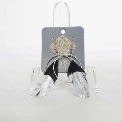 Boucles d'oreilles (Noir, Argent) de Pipol's Bazaar Métal inconnu