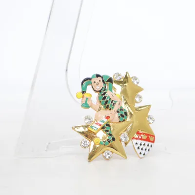 Brooch (Gold, Multicolored) from La Seine Unknown metal