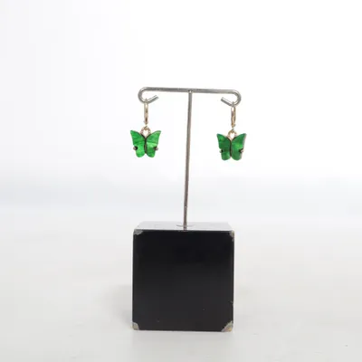 Boucles d'oreilles (Vert) Acier inoxydable