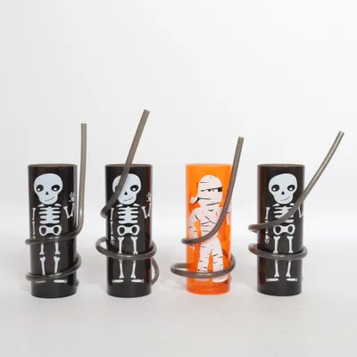 Verre à boire (Noir, Orange, Multicolore)