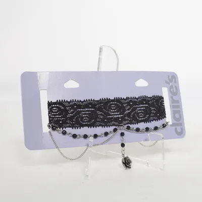 Ras-de-cou (Noir, Argent) de Claire's Métal inconnu