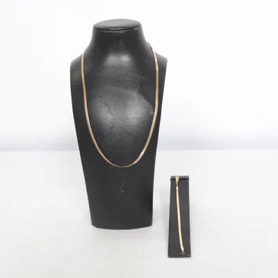 Smyckesset (Guldfärgad) från Syster P Okänd metall