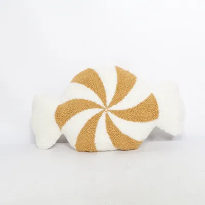 Cushion (Beige, White)