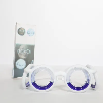 Bril (Wit, Blauw)