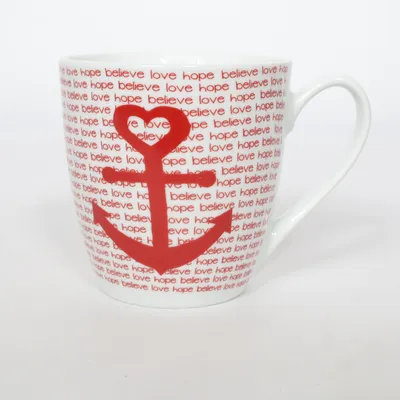 Mug (White, Red) from Boltze Home