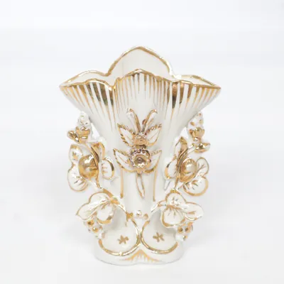 Candle holder (White, Gold)
