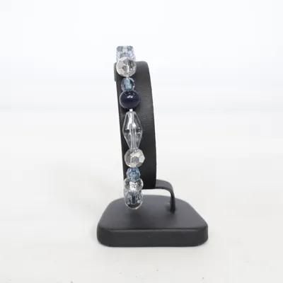 Armband (Blå, Grå, Svart) Bärnsten, Okänd metall