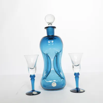 Whisky karaf (Blauw) van Kaastrup